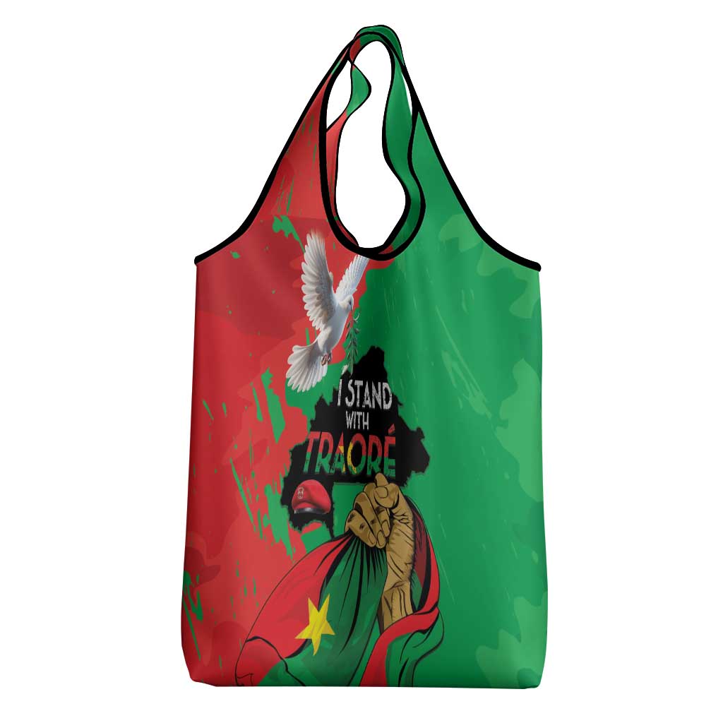 Traore Burkina Faso Grocery Bag I Stand With Traore