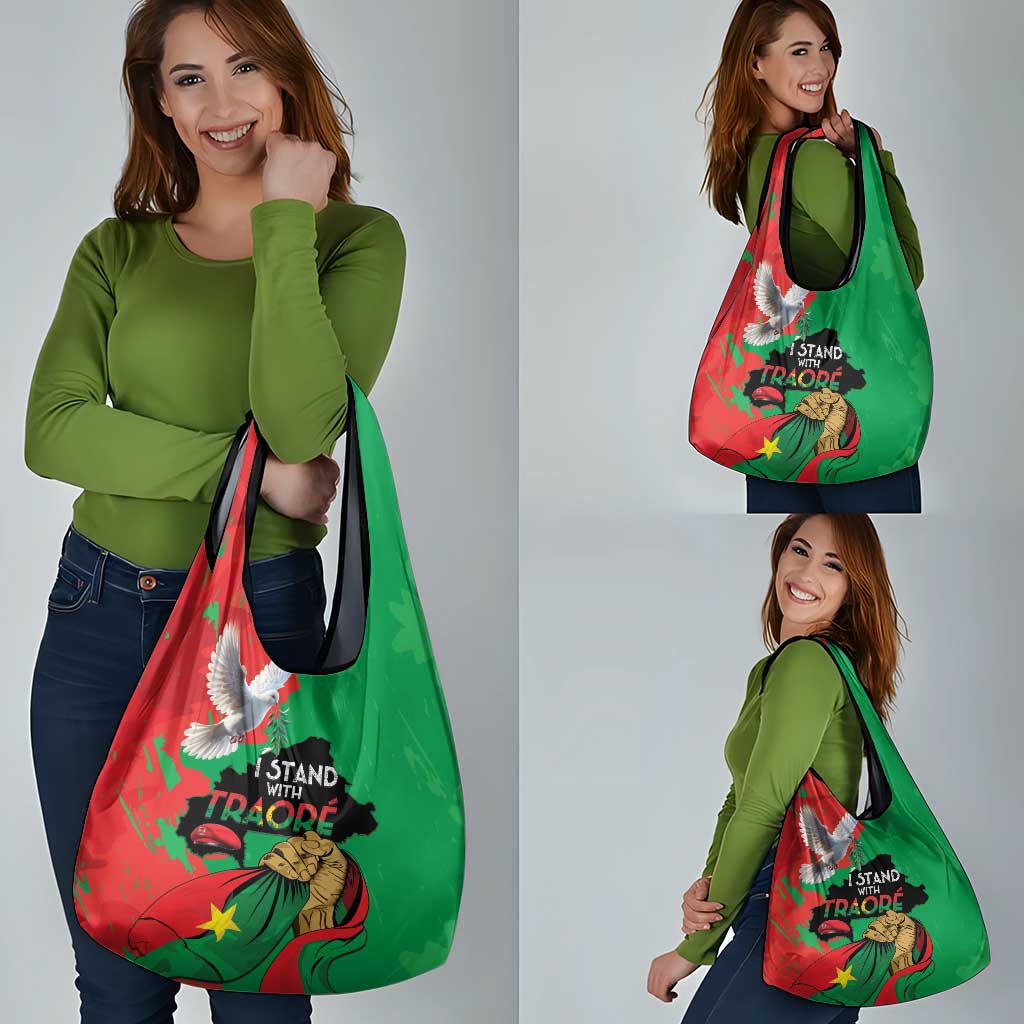 Traore Burkina Faso Grocery Bag I Stand With Traore