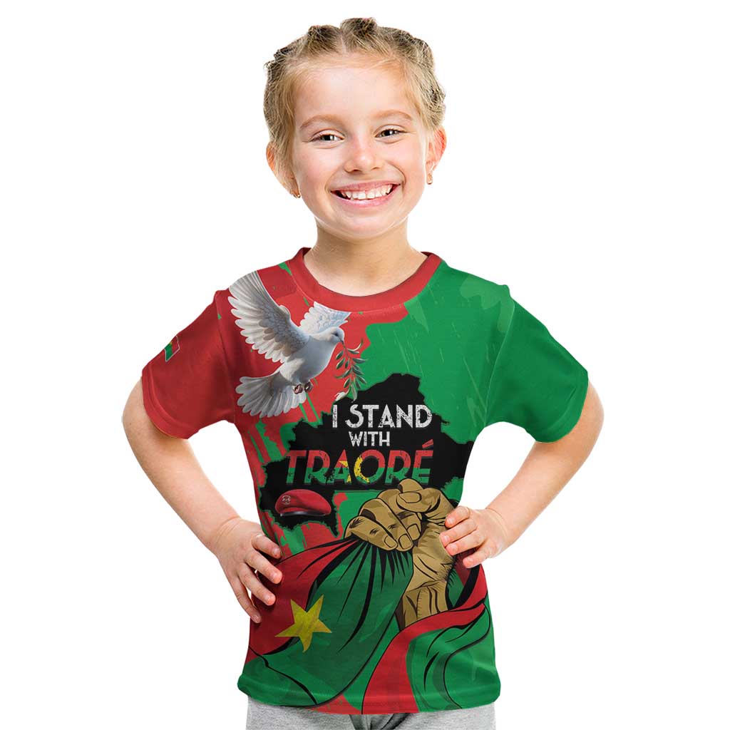 Traore Burkina Faso Kid T Shirt I Stand With Traore