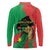 Traore Burkina Faso Long Sleeve Polo Shirt I Stand With Traore