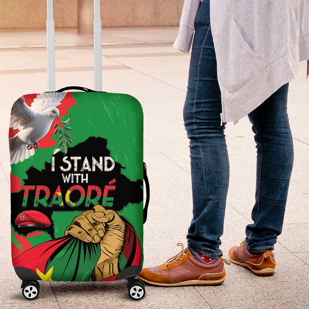 Traore Burkina Faso Luggage Cover I Stand With Traore