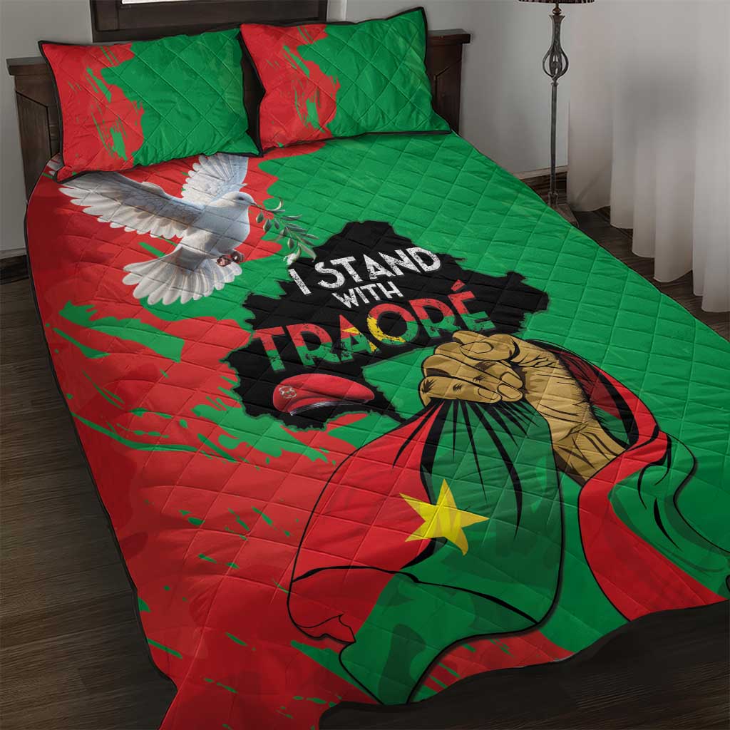 Traore Burkina Faso Quilt Bed Set I Stand With Traore