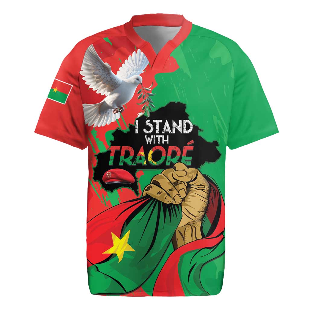 Traore Burkina Faso Rugby Jersey I Stand With Traore