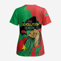Traore Burkina Faso Scrub Top I Stand With Traore - Wonder Print Shop