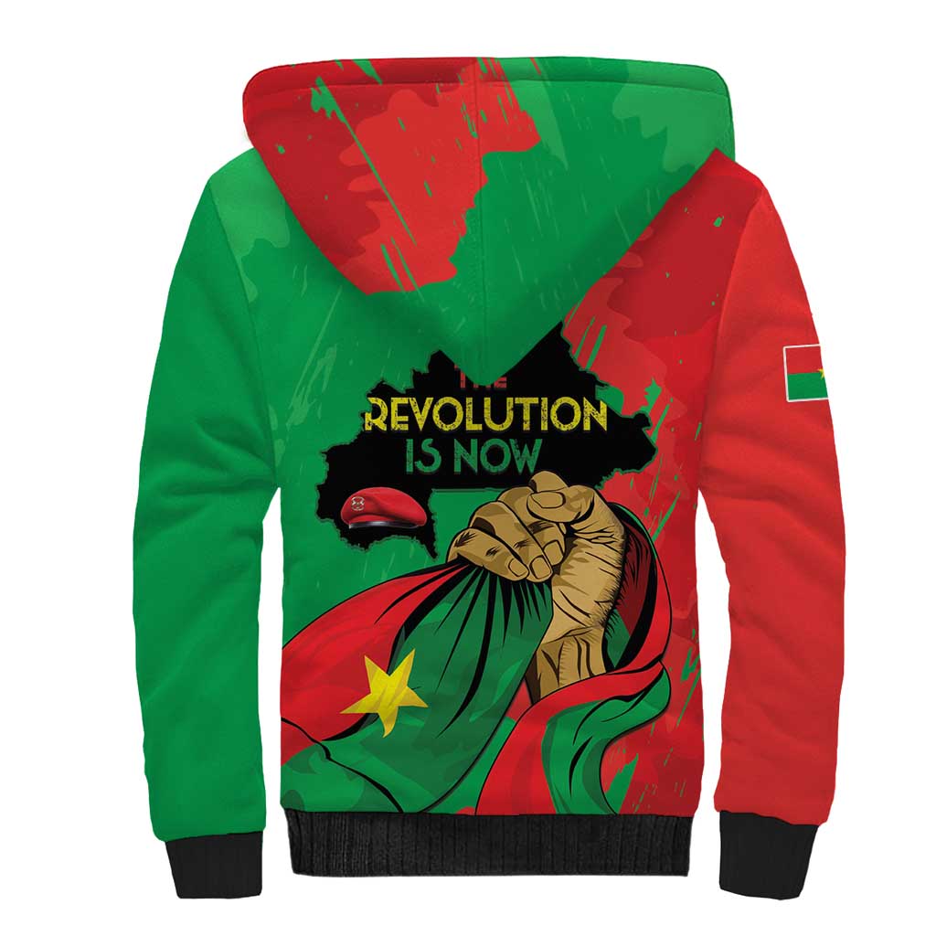 Traore Burkina Faso Sherpa Hoodie I Stand With Traore