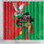 Traore Burkina Faso Shower Curtain I Stand With Traore