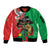 Traore Burkina Faso Sleeve Zip Bomber Jacket I Stand With Traore