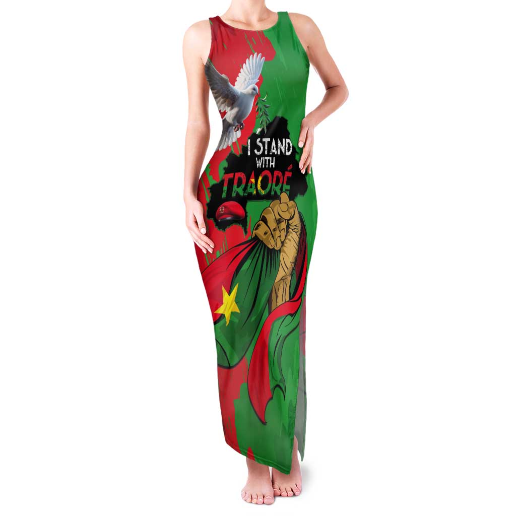 Traore Burkina Faso Tank Maxi Dress I Stand With Traore