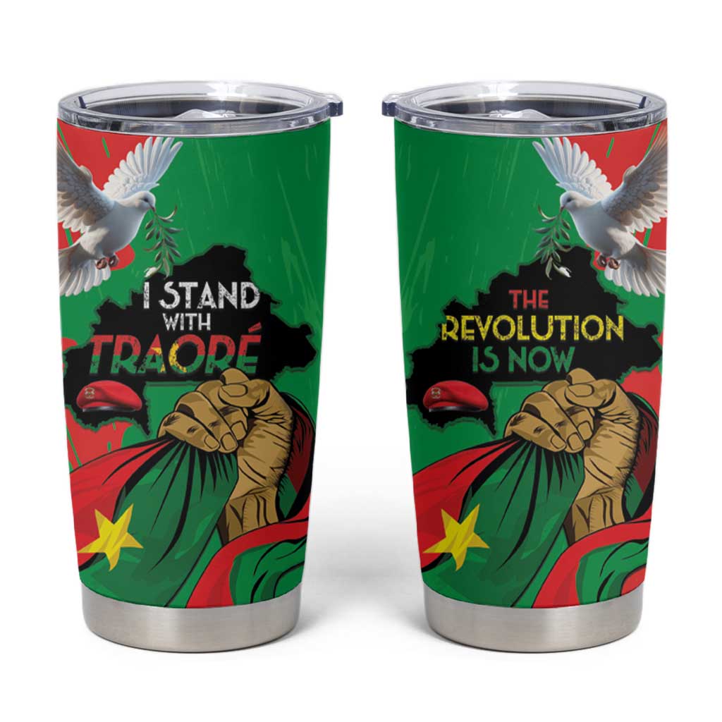 Traore Burkina Faso Tumbler Cup I Stand With Traore