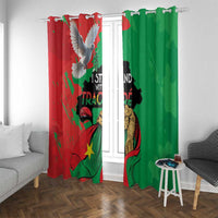 Traore Burkina Faso Window Curtain I Stand With Traore