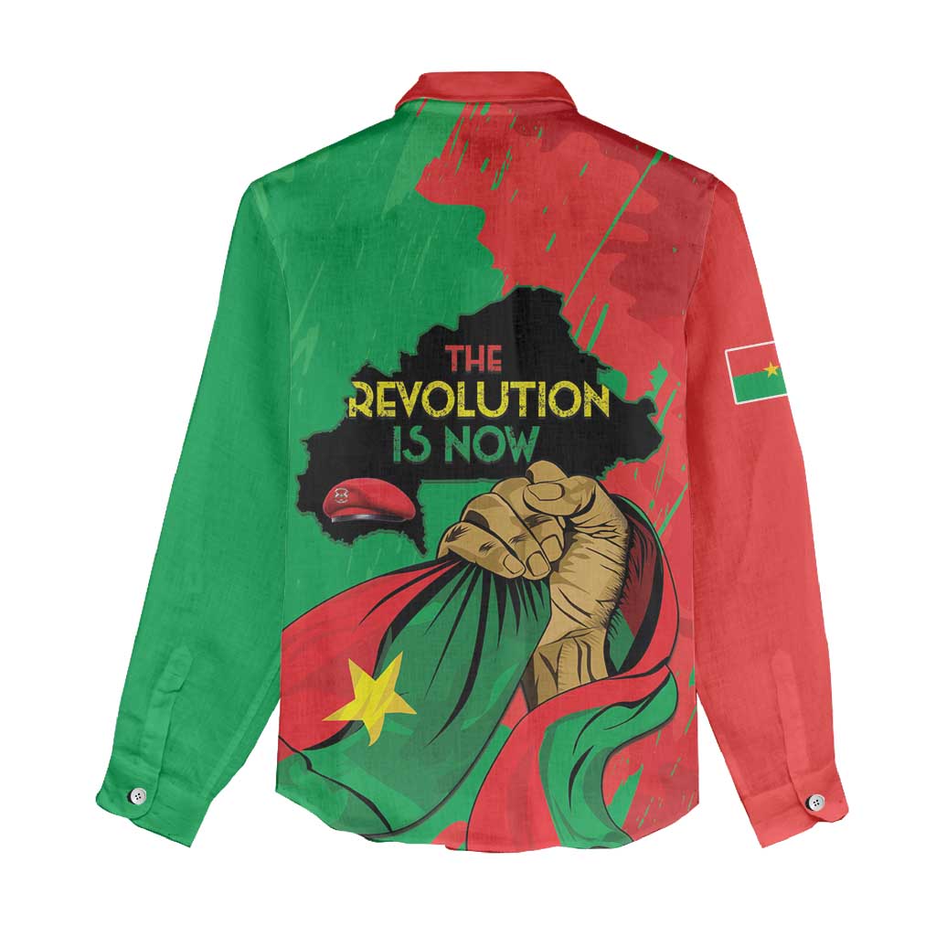 Traore Burkina Faso Women Casual Shirt I Stand With Traore