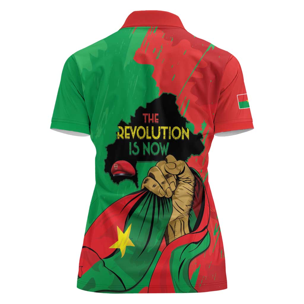 Traore Burkina Faso Women Polo Shirt I Stand With Traore
