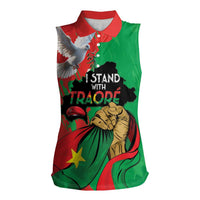 Traore Burkina Faso Women Sleeveless Polo Shirt I Stand With Traore
