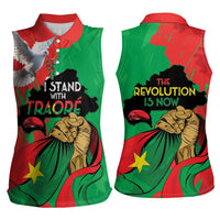 Traore Burkina Faso Women Sleeveless Polo Shirt I Stand With Traore