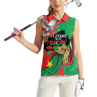 Traore Burkina Faso Women Sleeveless Polo Shirt I Stand With Traore