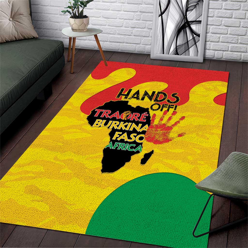 Hands Off Traore Burkina Faso Africa Area Rug