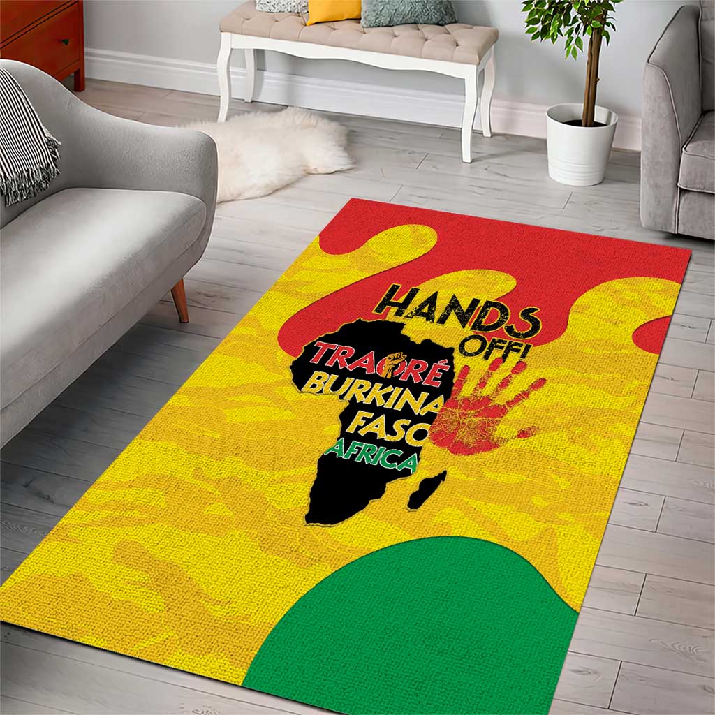 Hands Off Traore Burkina Faso Africa Area Rug
