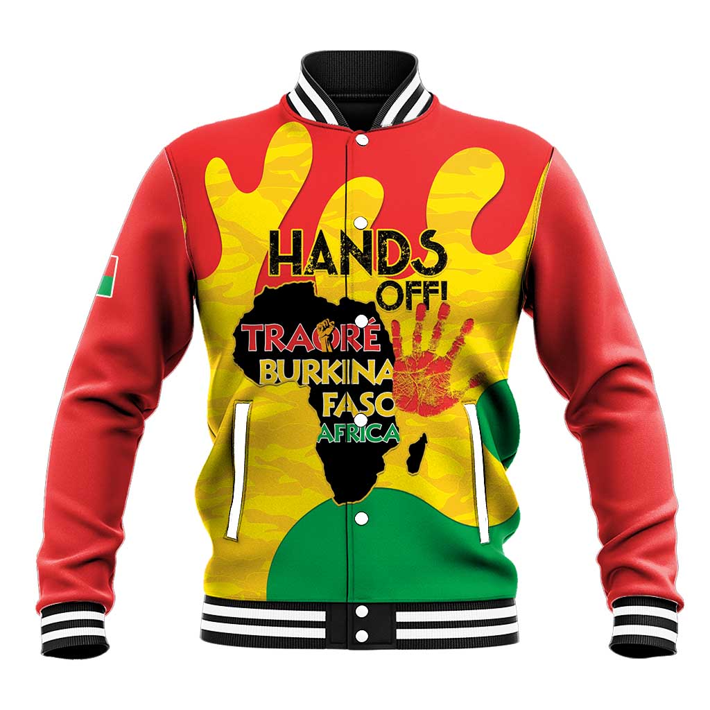 Hands Off Traore Burkina Faso Africa Baseball Jacket