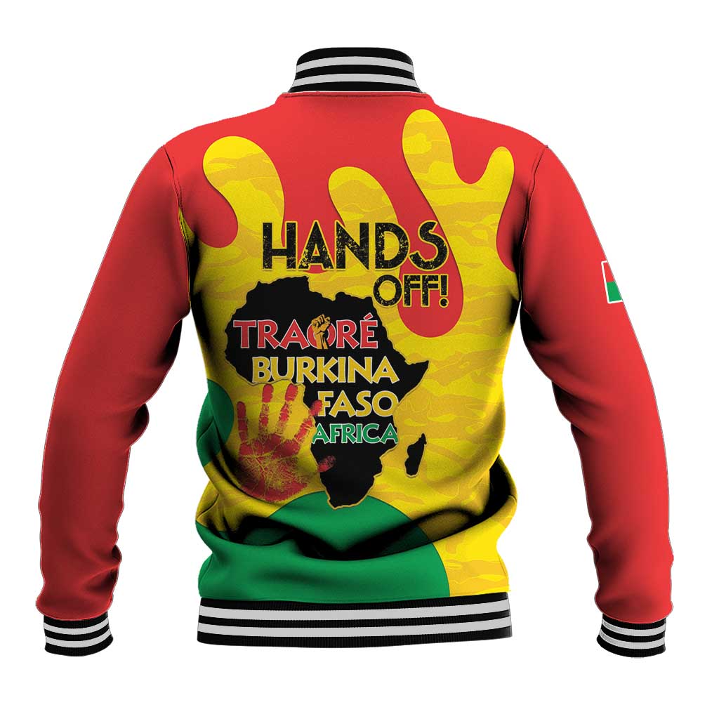 Hands Off Traore Burkina Faso Africa Baseball Jacket