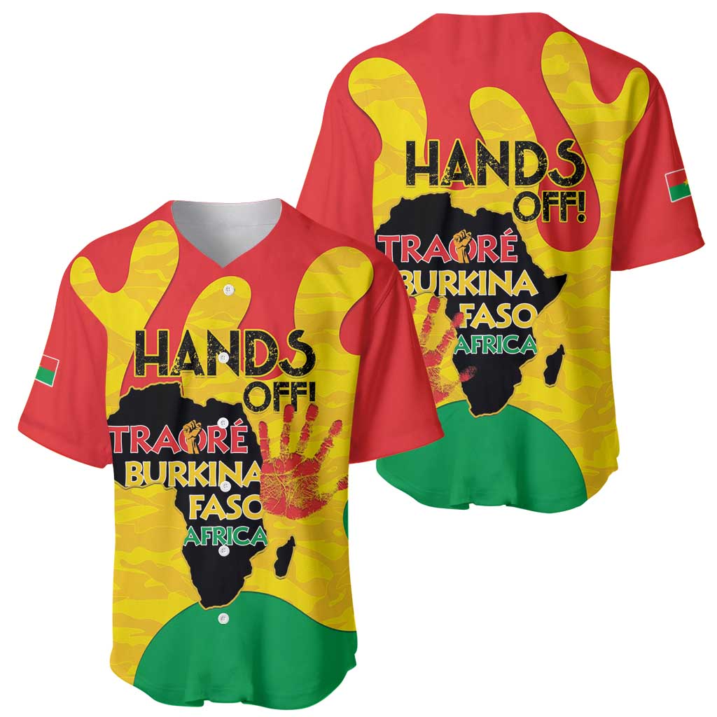 Hands Off Traore Burkina Faso Africa Baseball Jersey