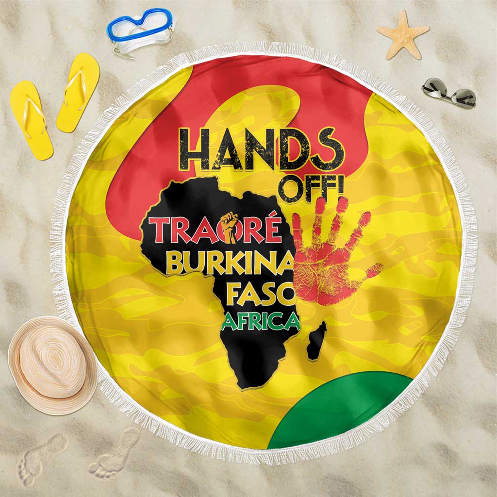 Hands Off Traore Burkina Faso Africa Beach Blanket