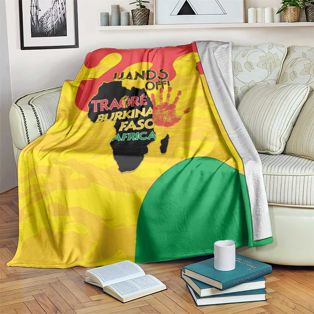 Hands Off Traore Burkina Faso Africa Blanket
