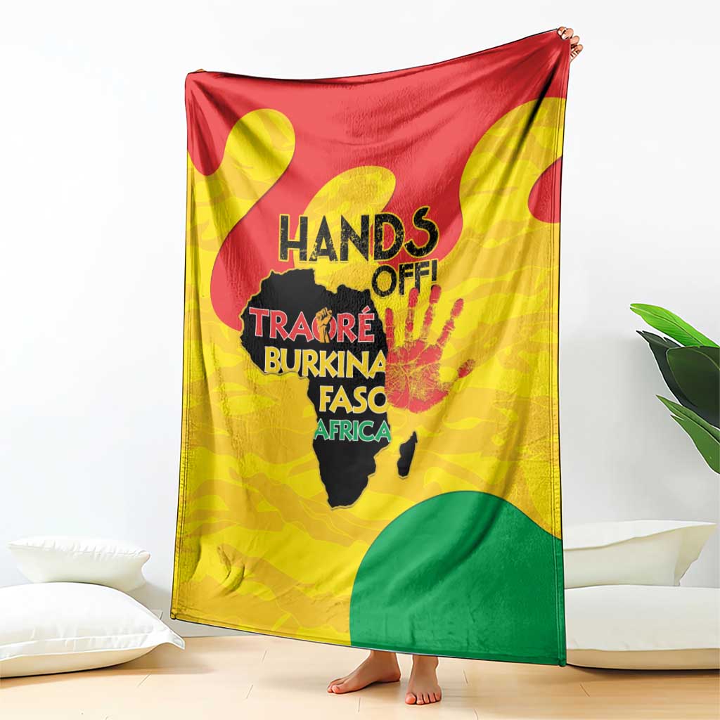 Hands Off Traore Burkina Faso Africa Blanket