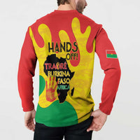 Hands Off Traore Burkina Faso Africa Button Sweatshirt