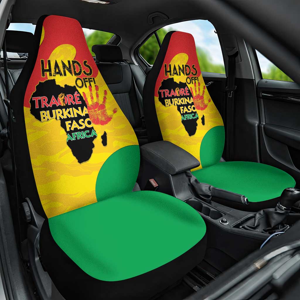 Hands Off Traore Burkina Faso Africa Car Seat Cover