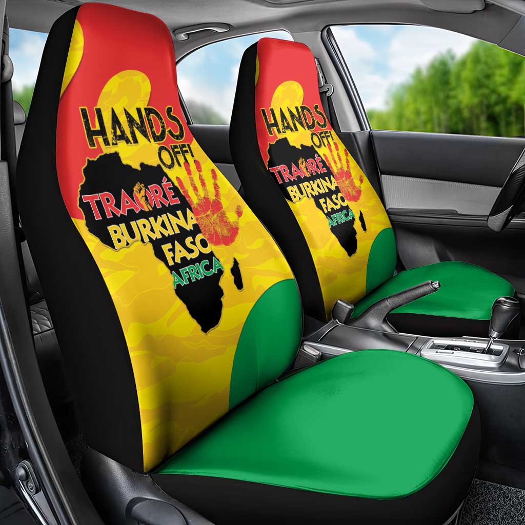 Hands Off Traore Burkina Faso Africa Car Seat Cover