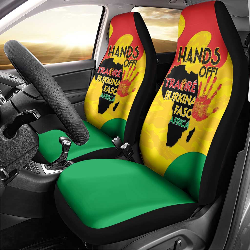 Hands Off Traore Burkina Faso Africa Car Seat Cover