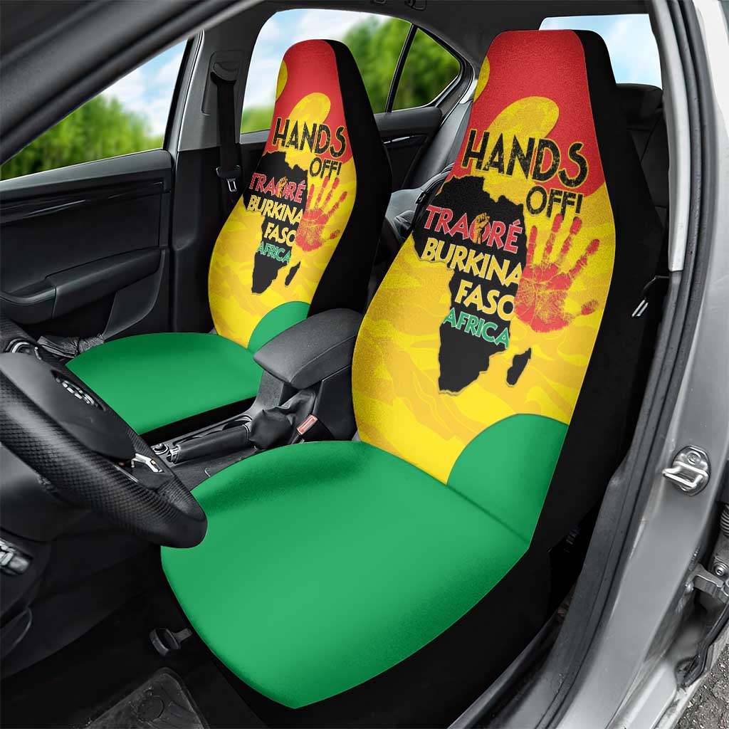 Hands Off Traore Burkina Faso Africa Car Seat Cover