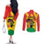 Hands Off Traore Burkina Faso Africa Couples Matching Off The Shoulder Long Sleeve Dress and Long Sleeve Button Shirt