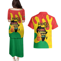 Hands Off Traore Burkina Faso Africa Couples Matching Puletasi and Hawaiian Shirt