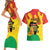 Hands Off Traore Burkina Faso Africa Couples Matching Short Sleeve Bodycon Dress and Hawaiian Shirt