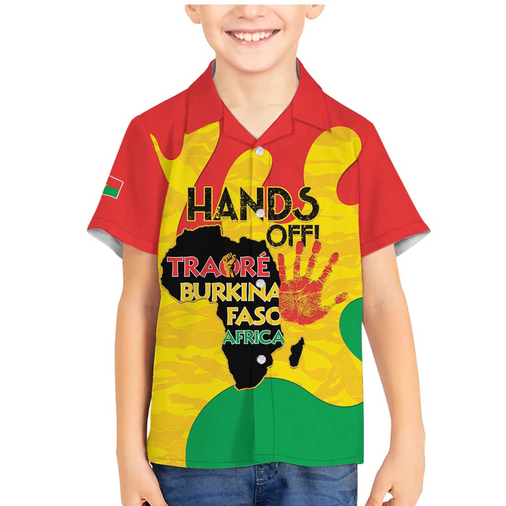 Hands Off Traore Burkina Faso Africa Family Matching Mermaid Dress and Hawaiian Shirt