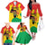 Hands Off Traore Burkina Faso Africa Family Matching Off The Shoulder Long Sleeve Dress and Hawaiian Shirt