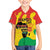 Hands Off Traore Burkina Faso Africa Family Matching Off The Shoulder Long Sleeve Dress and Hawaiian Shirt