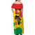 Hands Off Traore Burkina Faso Africa Family Matching Off Shoulder Maxi Dress and Hawaiian Shirt