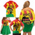 Hands Off Traore Burkina Faso Africa Family Matching Off Shoulder Short Dress and Hawaiian Shirt