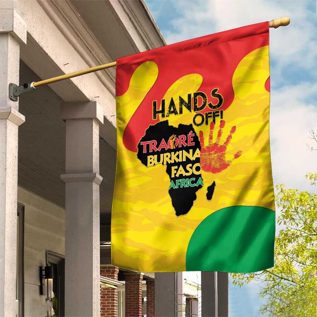 Hands Off Traore Burkina Faso Africa Garden Flag