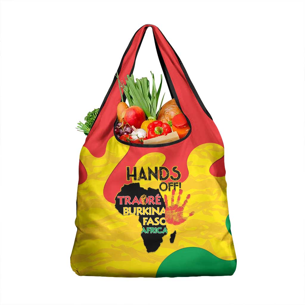 Hands Off Traore Burkina Faso Africa Grocery Bag