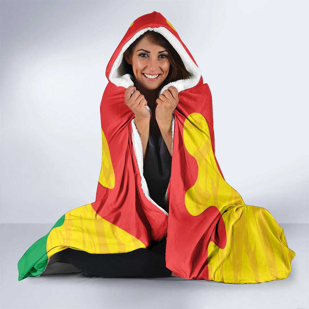 Hands Off Traore Burkina Faso Africa Hooded Blanket