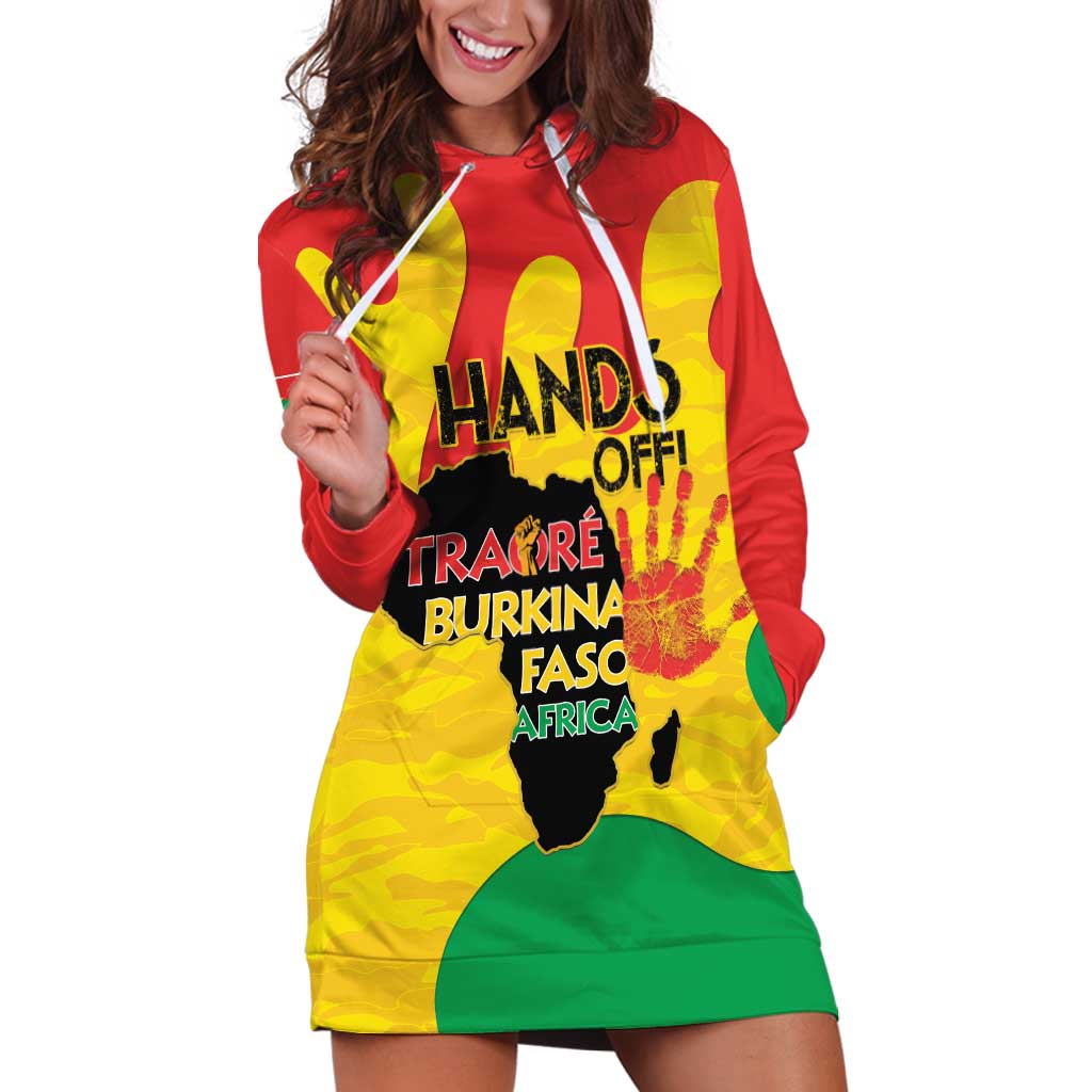 Hands Off Traore Burkina Faso Africa Hoodie Dress