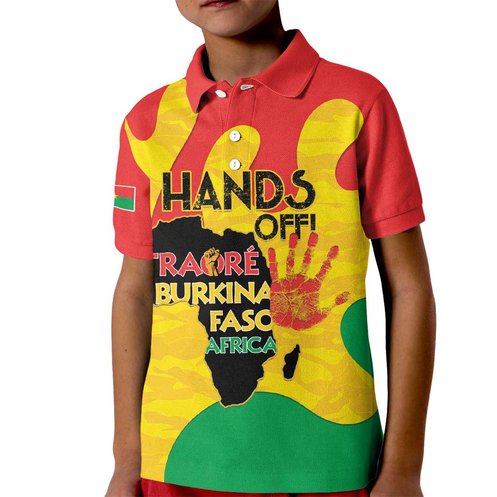 Hands Off Traore Burkina Faso Africa Kid Polo Shirt