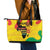 Hands Off Traore Burkina Faso Africa Leather Tote Bag