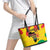 Hands Off Traore Burkina Faso Africa Leather Tote Bag