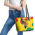 Hands Off Traore Burkina Faso Africa Leather Tote Bag