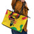 Hands Off Traore Burkina Faso Africa Leather Tote Bag