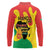 Hands Off Traore Burkina Faso Africa Long Sleeve Polo Shirt
